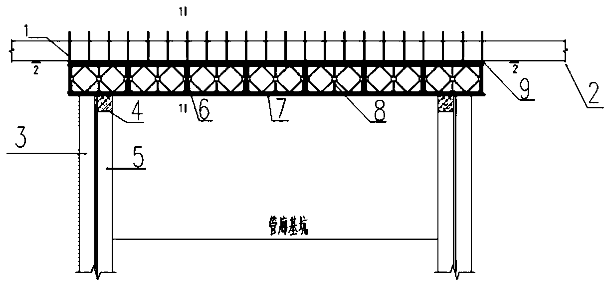 Construction method for canal penetration drainage of underground utility pipe gallery