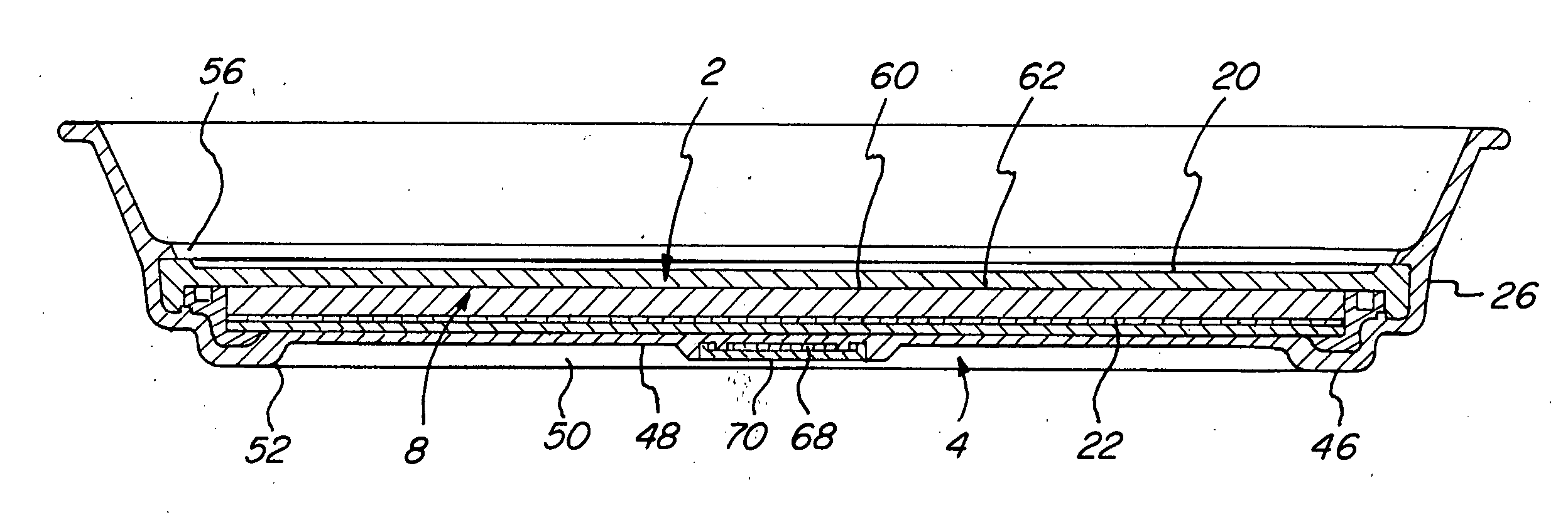 Induction heated server and method of making