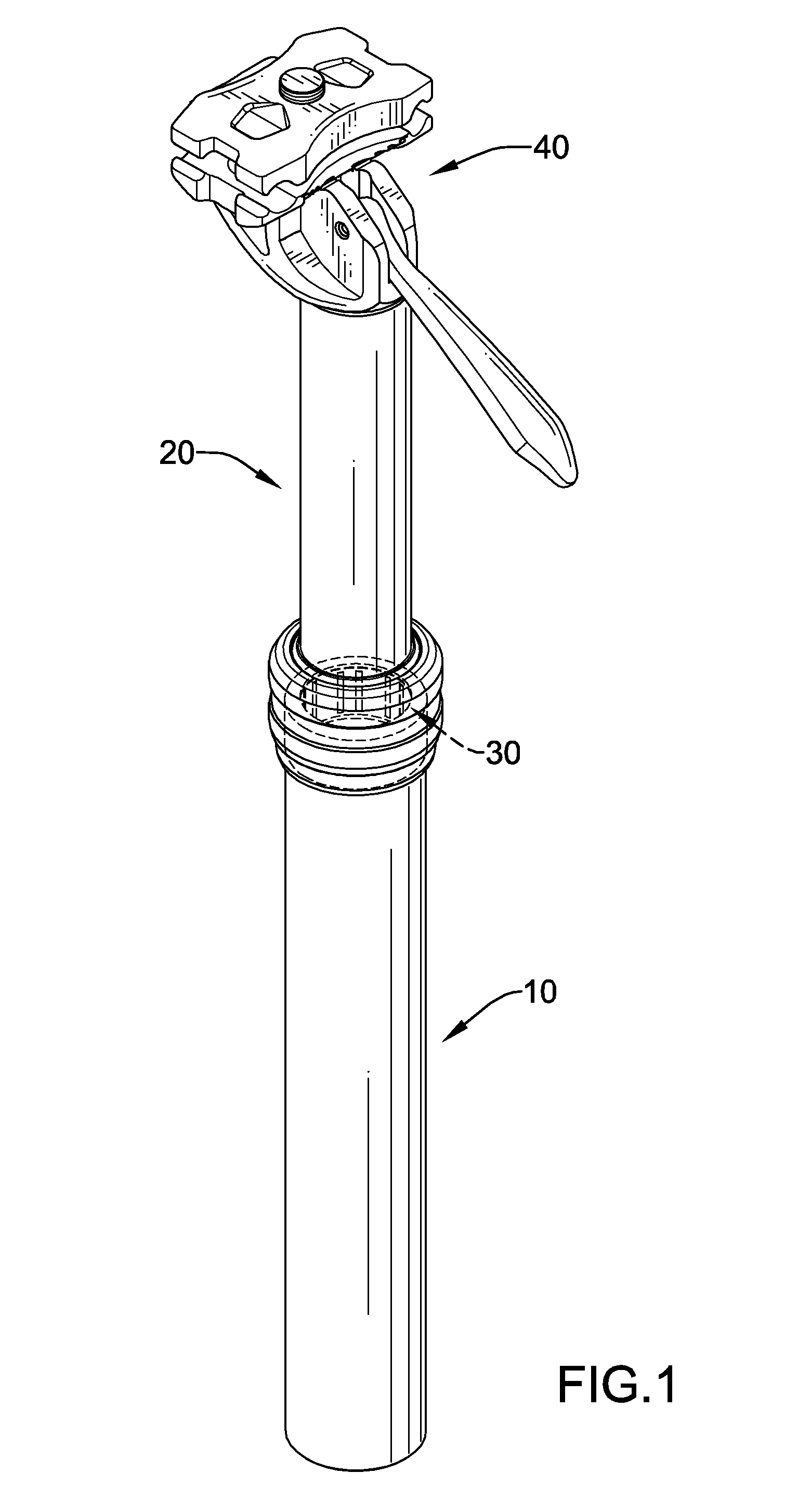 Longitudinally adjustable assembly for a bicycle seat