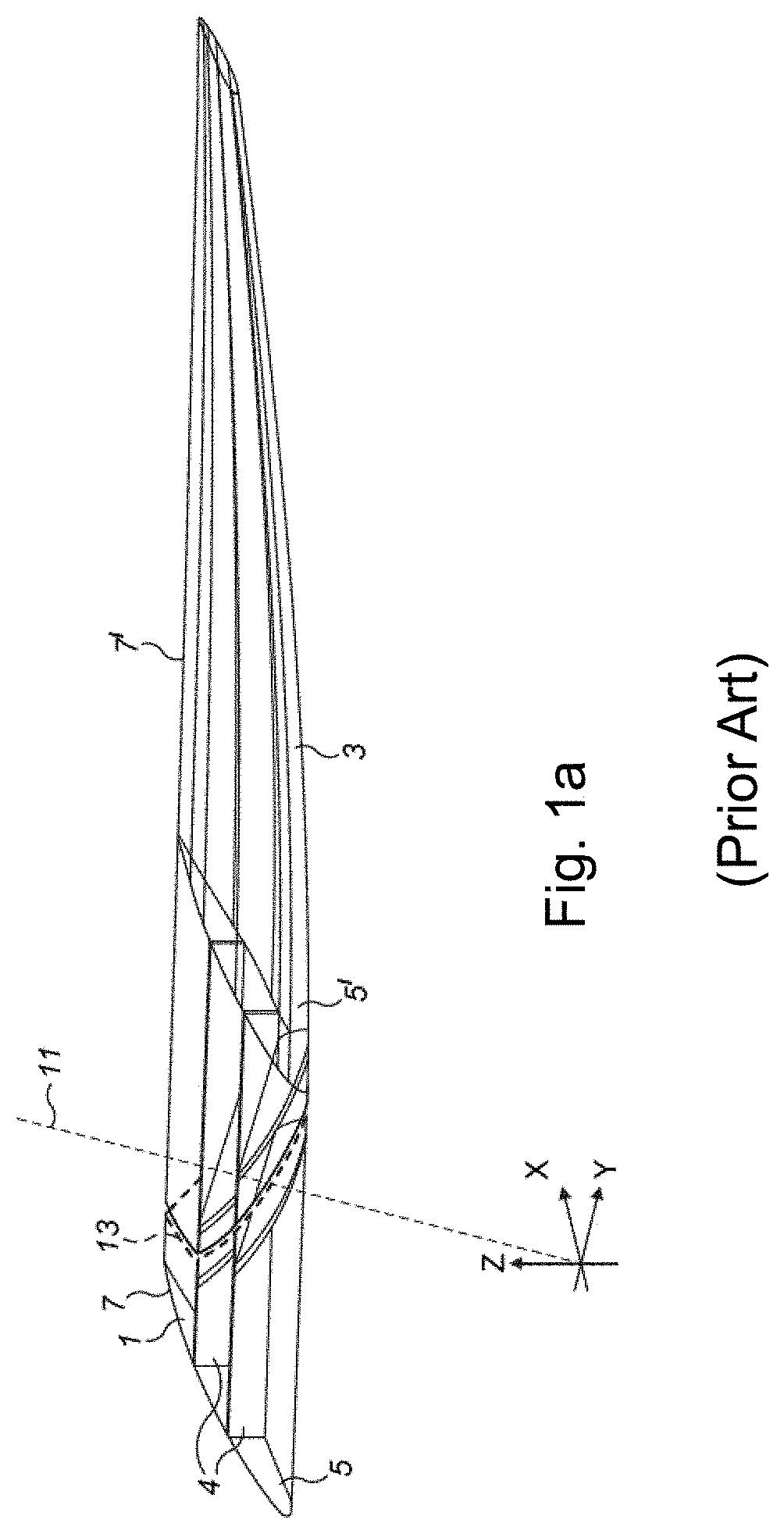 Arrangement of ribs at an interface between an outer end of a wing and a moveable wing tip device