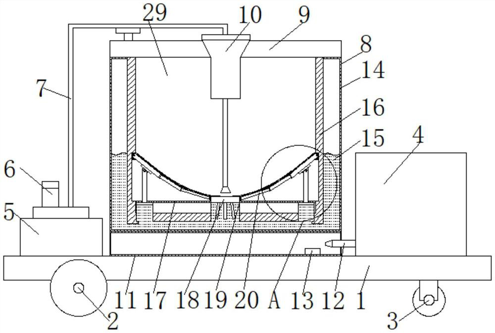 A kind of asphalt seam filling machine for pavement repair