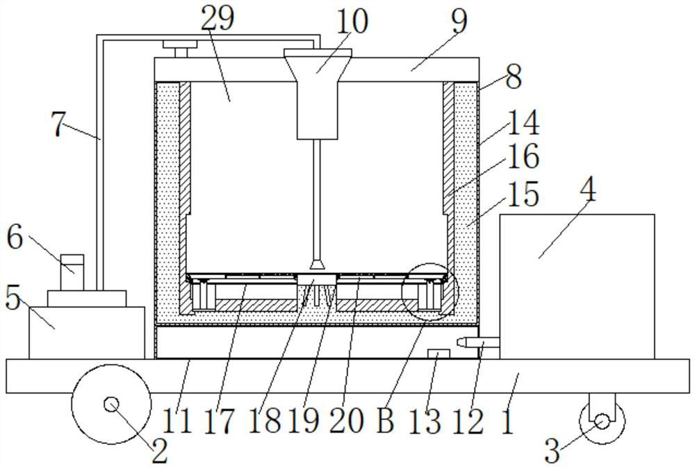 A kind of asphalt seam filling machine for pavement repair