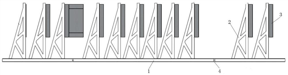 Multi-layer integrated target frame for penetration test and mounting method