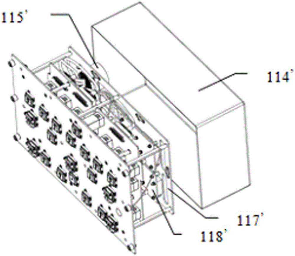 Direct insertion type box structure of control board on top of aircraft cockpit