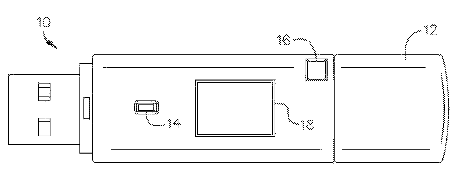 Encrypted mass-storage device with self running application
