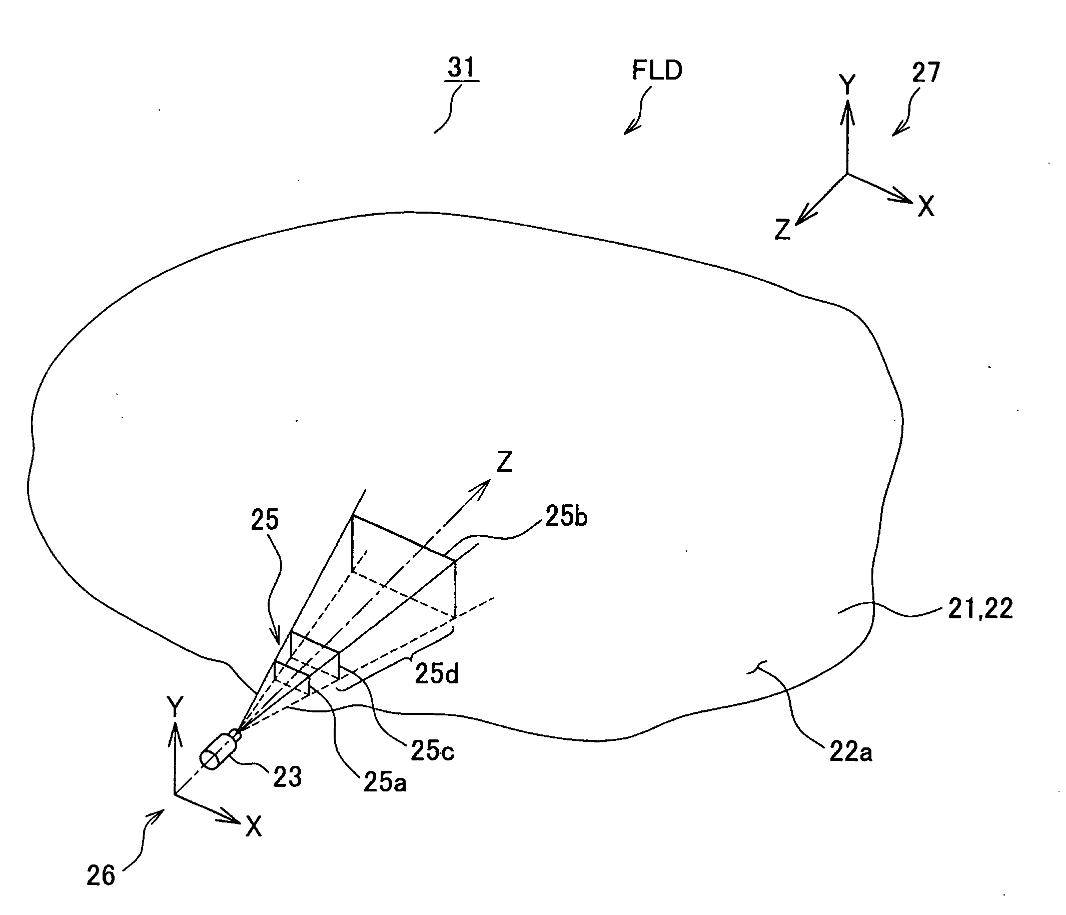 Game software and game machine having function of displaying big surface object