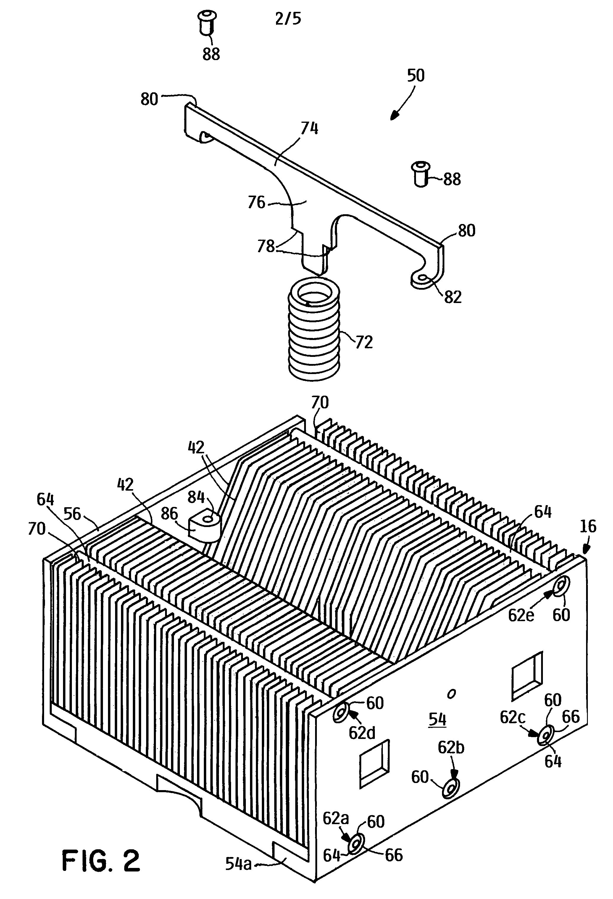 Method and apparatus for mounting a heat transfer apparatus upon an electronic component