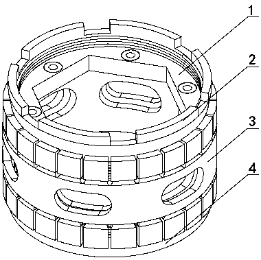 A circular expansion type wiring cassette