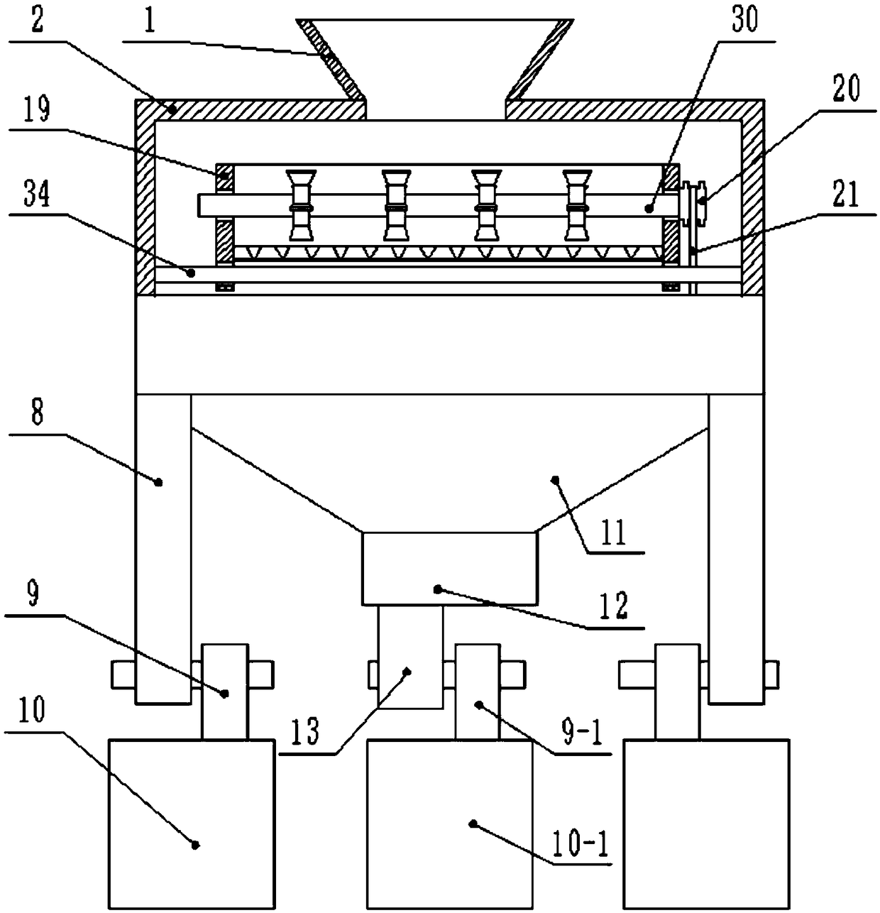 Foundry waste sand treatment device
