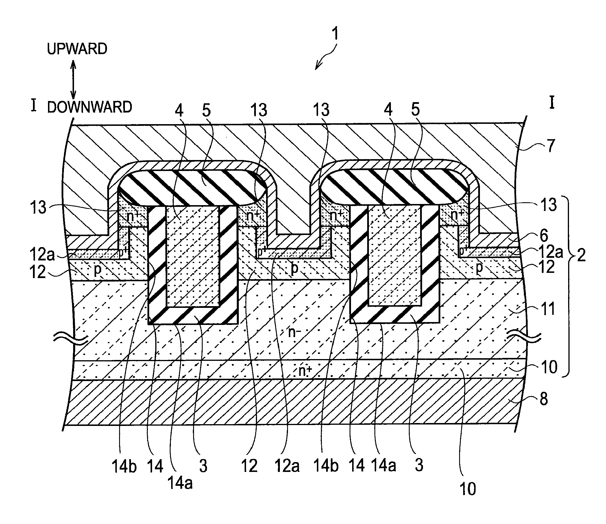 Trench type semiconductor device and fabrication method for the same