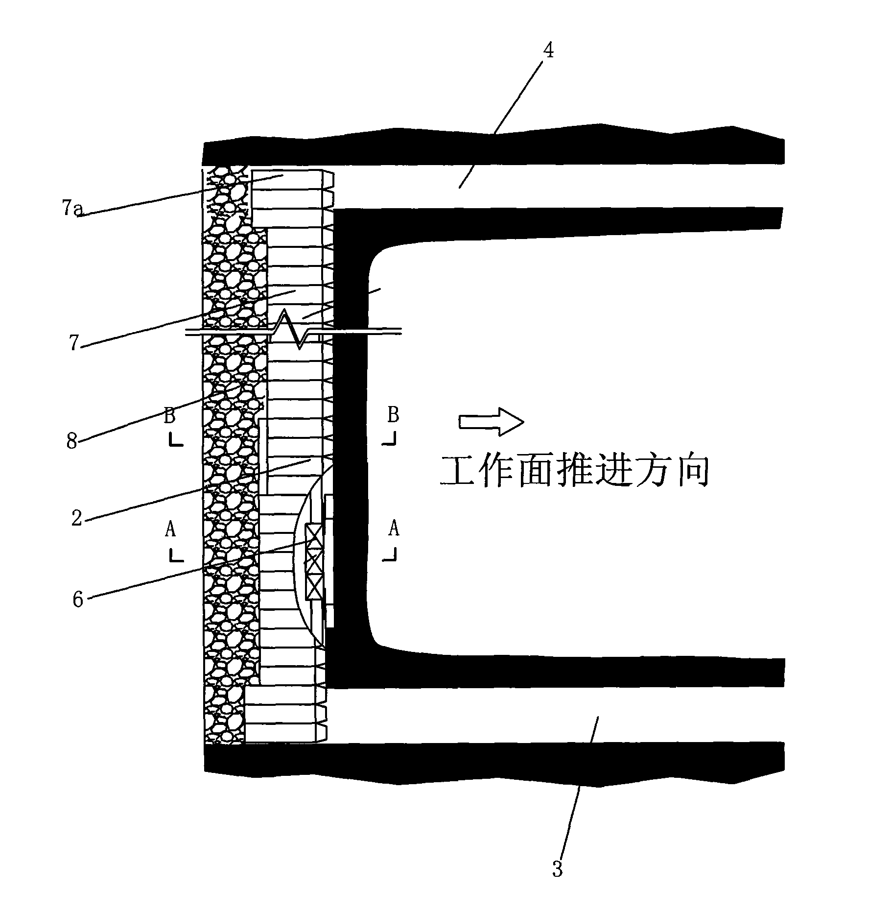 L-shaped mining method under open-underground mining