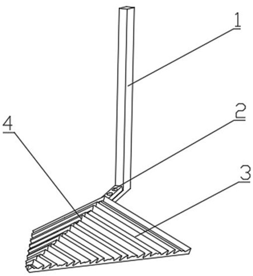 Double-frequency self-excited vibration type double-wing break shovel