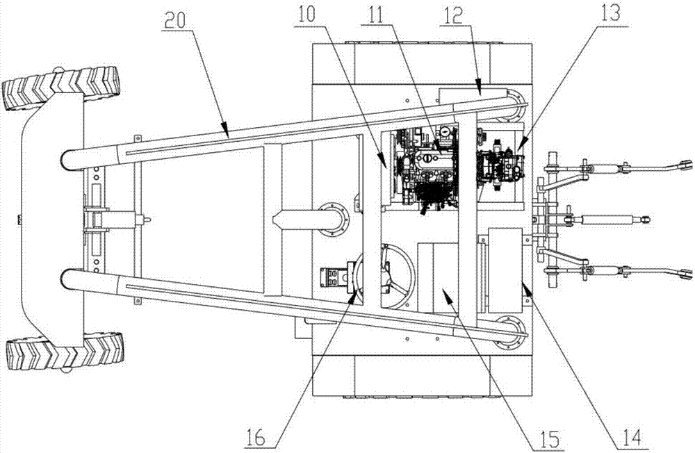 Vegetable field operation power machine