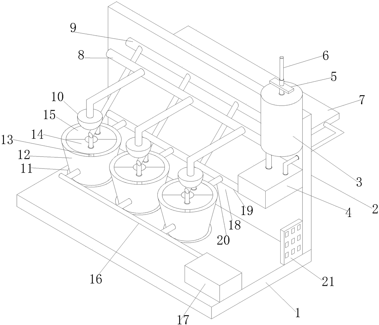 Full-automatic watering device for gardenia