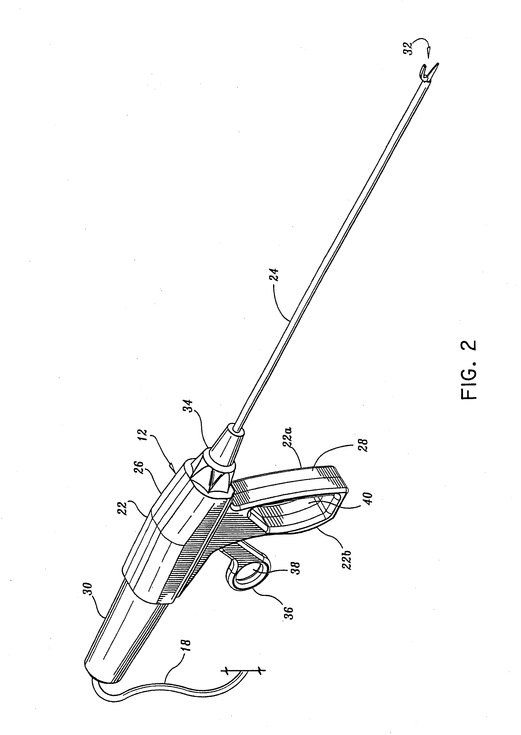 Ultrasonic curved blade