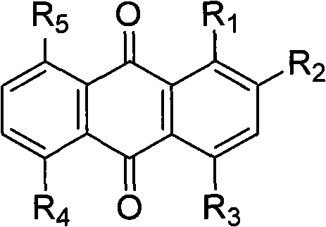 Anthraquinone allergenic dispersed dye as well as extraction method and application thereof