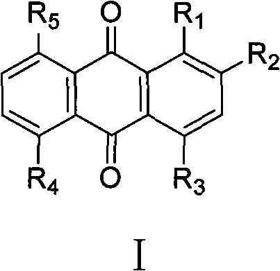 Anthraquinone allergenic dispersed dye as well as extraction method and application thereof