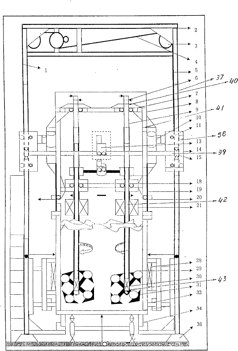 Unfreezing device for a railway coal conveying carriage