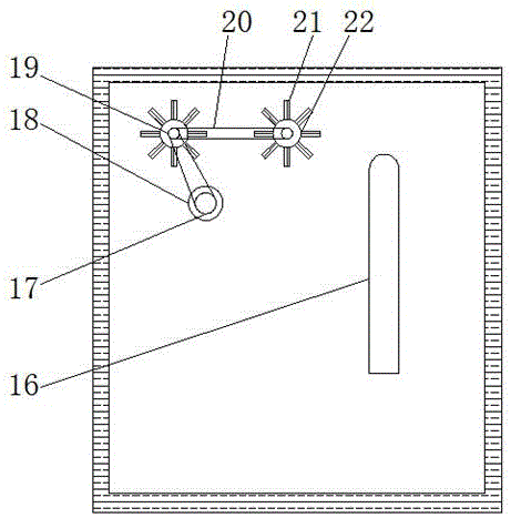 Waste paint treatment system of full-automatic spray painting robot for motors