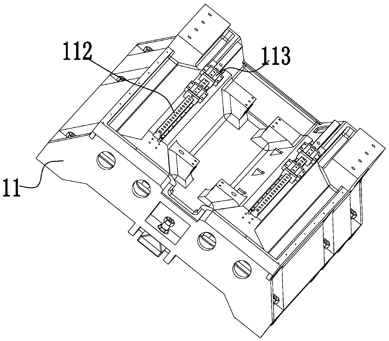 Numerical control drilling, tapping and milling integrated machining equipment with central through hole for water outlet