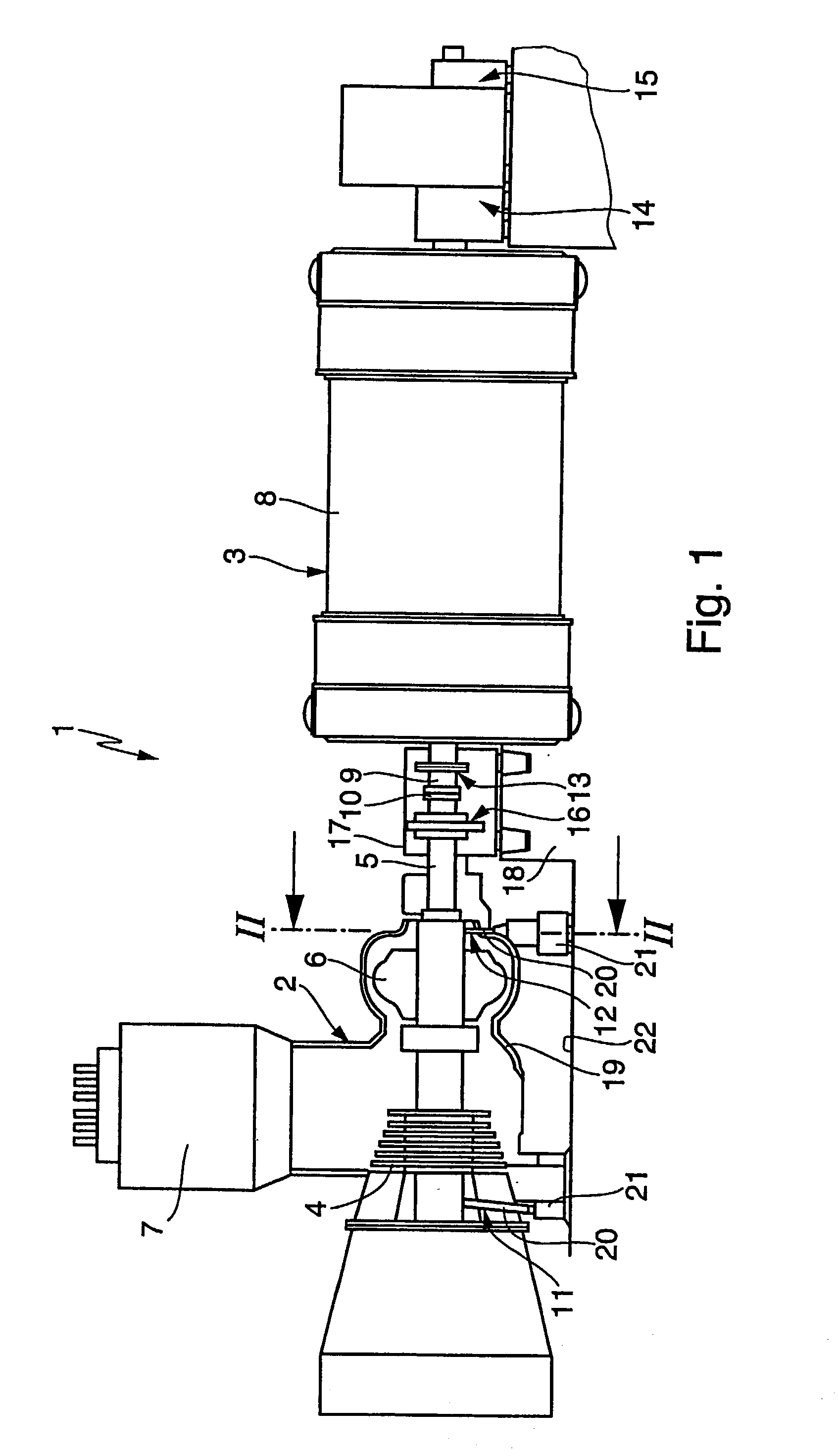 Turbogroup of a power generating plant