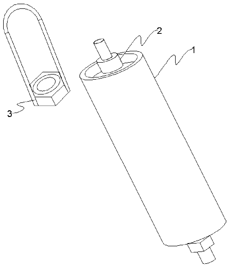 Device suitable for hoisting dish tube reverse osmosis (DTRO) membrane column, and hoisting structure