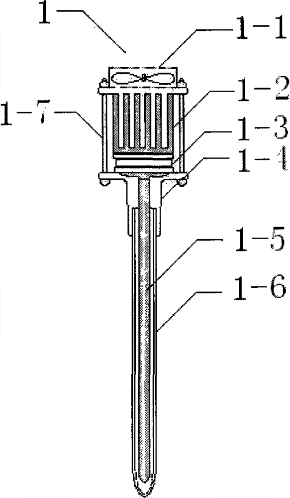 No-cooling-water direct-cooling electronic condenser and experimental device