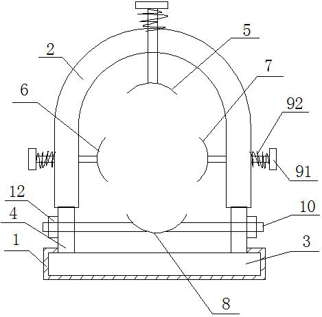 Cable fixing clamp