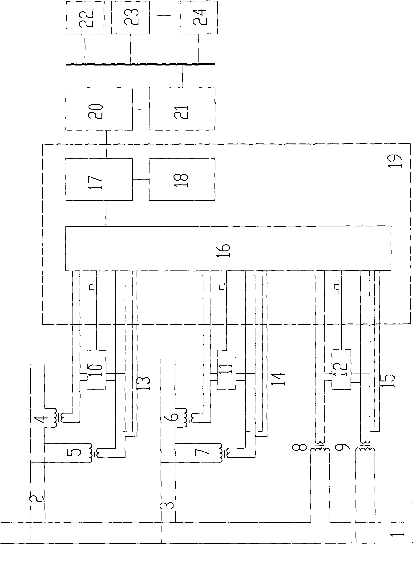 Remote on-line detection system of electric energy metering device