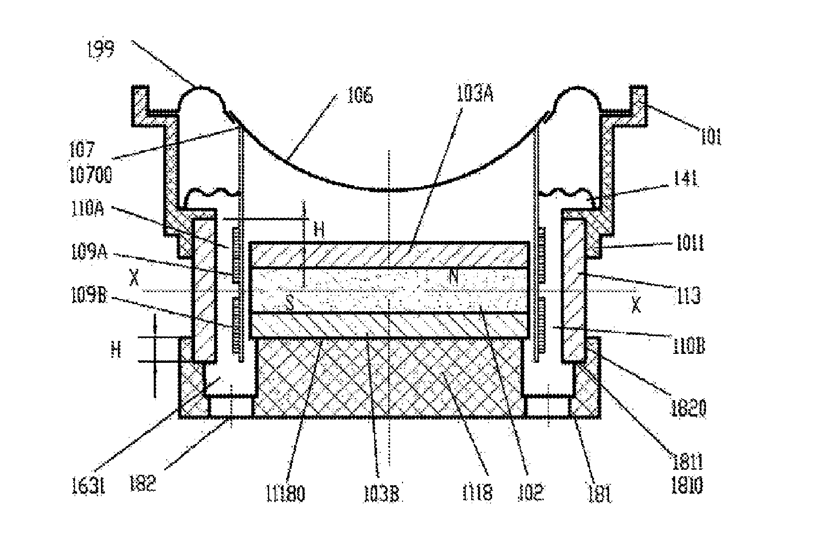Inner Magnetic Transducer with Multiple Magnetic Gaps and Multiple Coils and Preparation Method Thereof