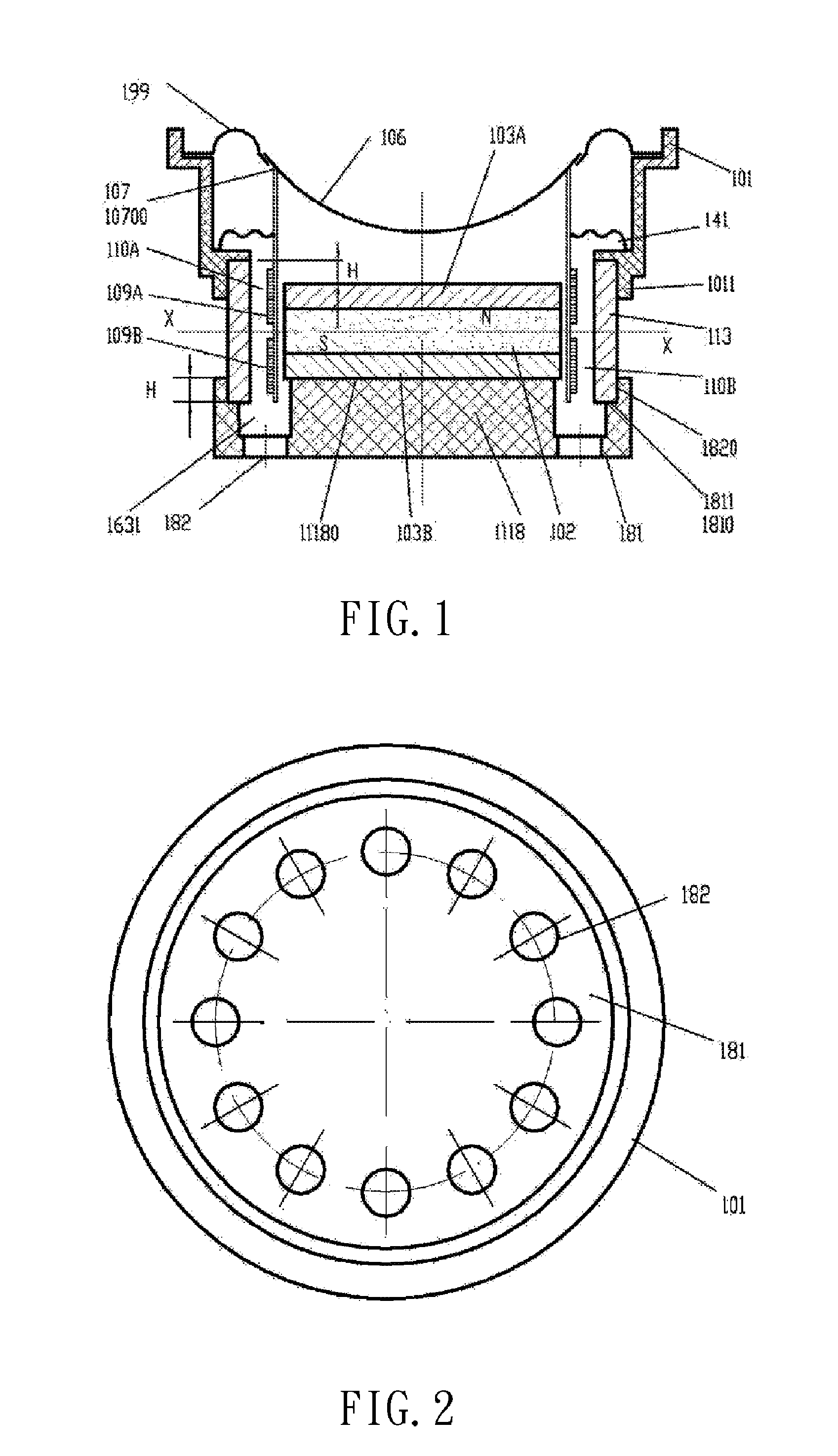 Inner Magnetic Transducer with Multiple Magnetic Gaps and Multiple Coils and Preparation Method Thereof