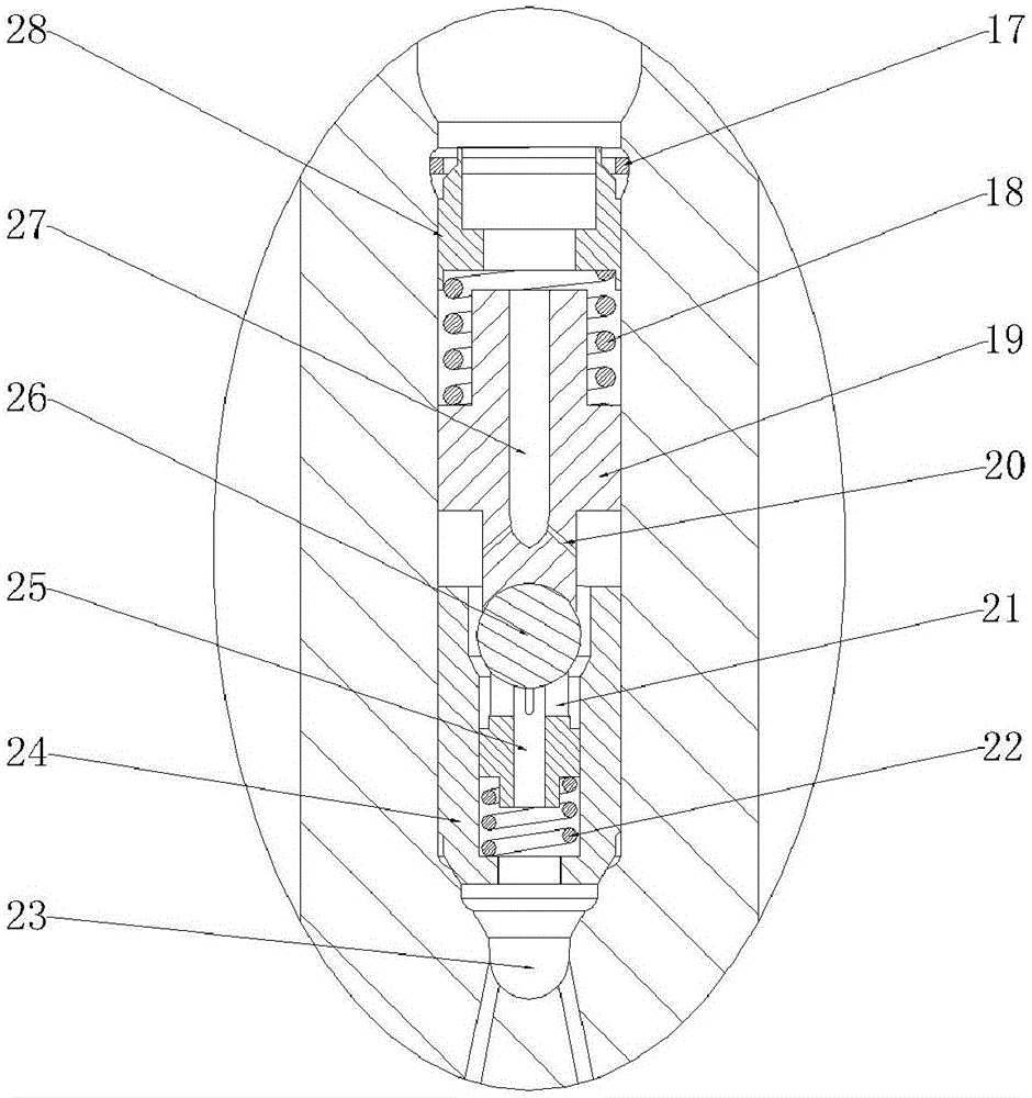 Micro-dynamic oil-returning electric control oil sprayer with hydraulic feedback