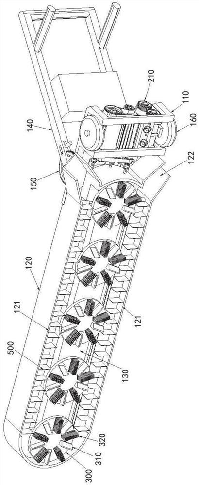 Multifunctional snow removing equipment for narrow and small positions