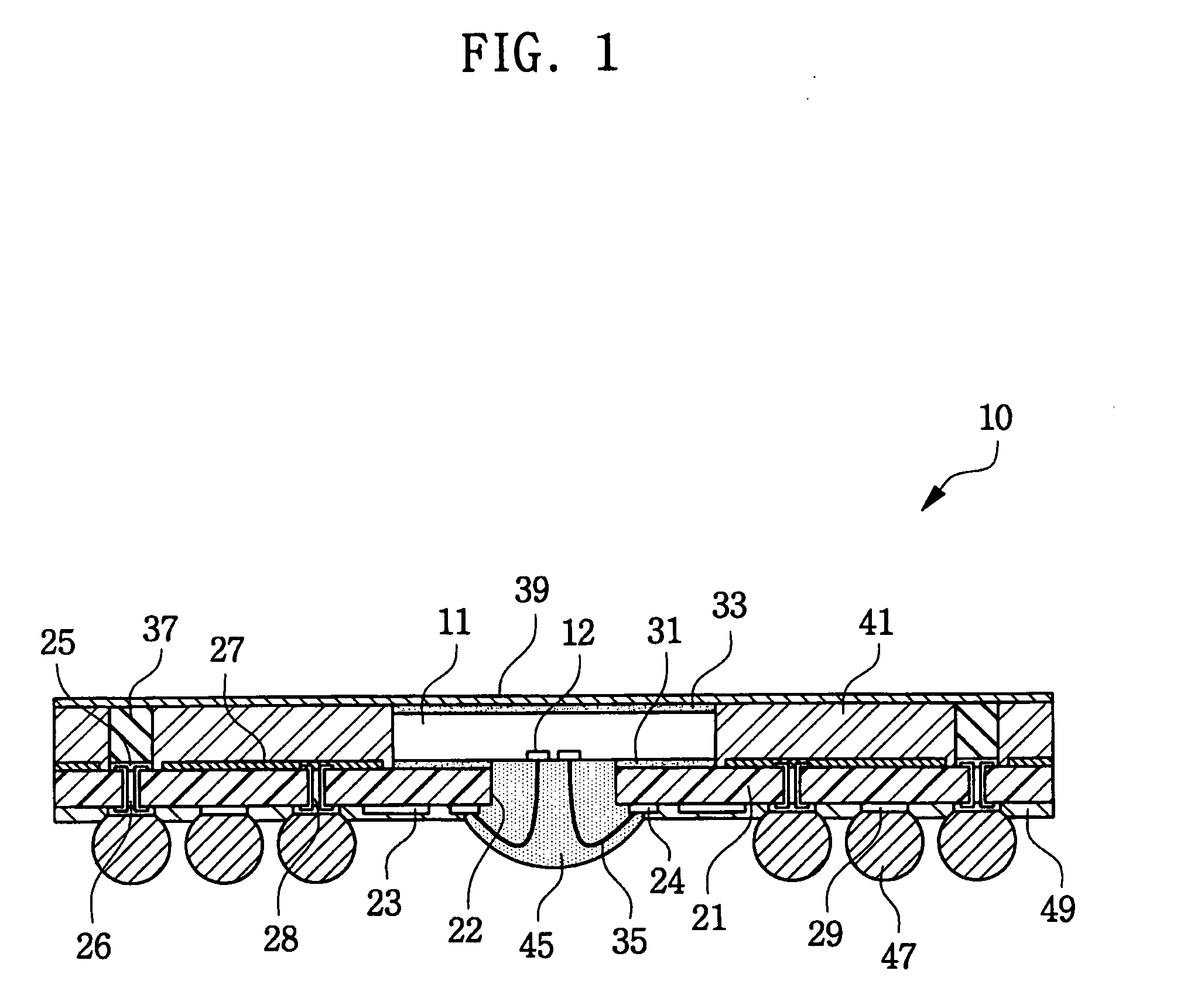 Semiconductor chip package having decoupling capacitor and manufacturing method thereof