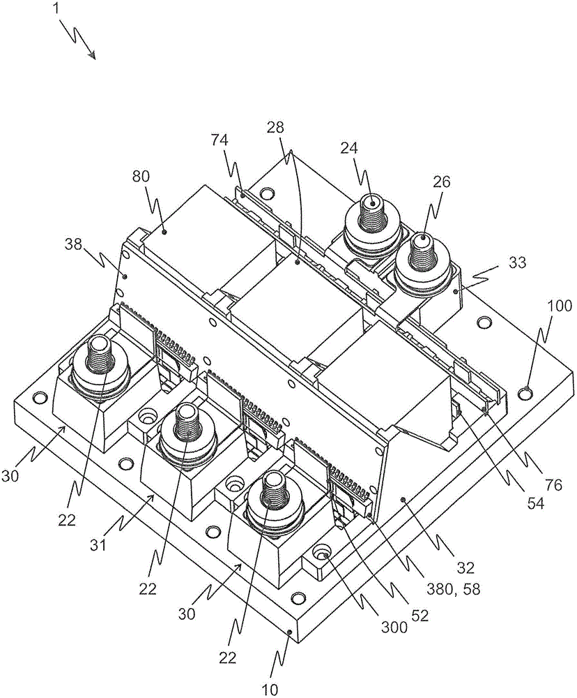 Power electronics system with first and second subsystems