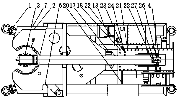 Pipe-holding machine and construction method thereof