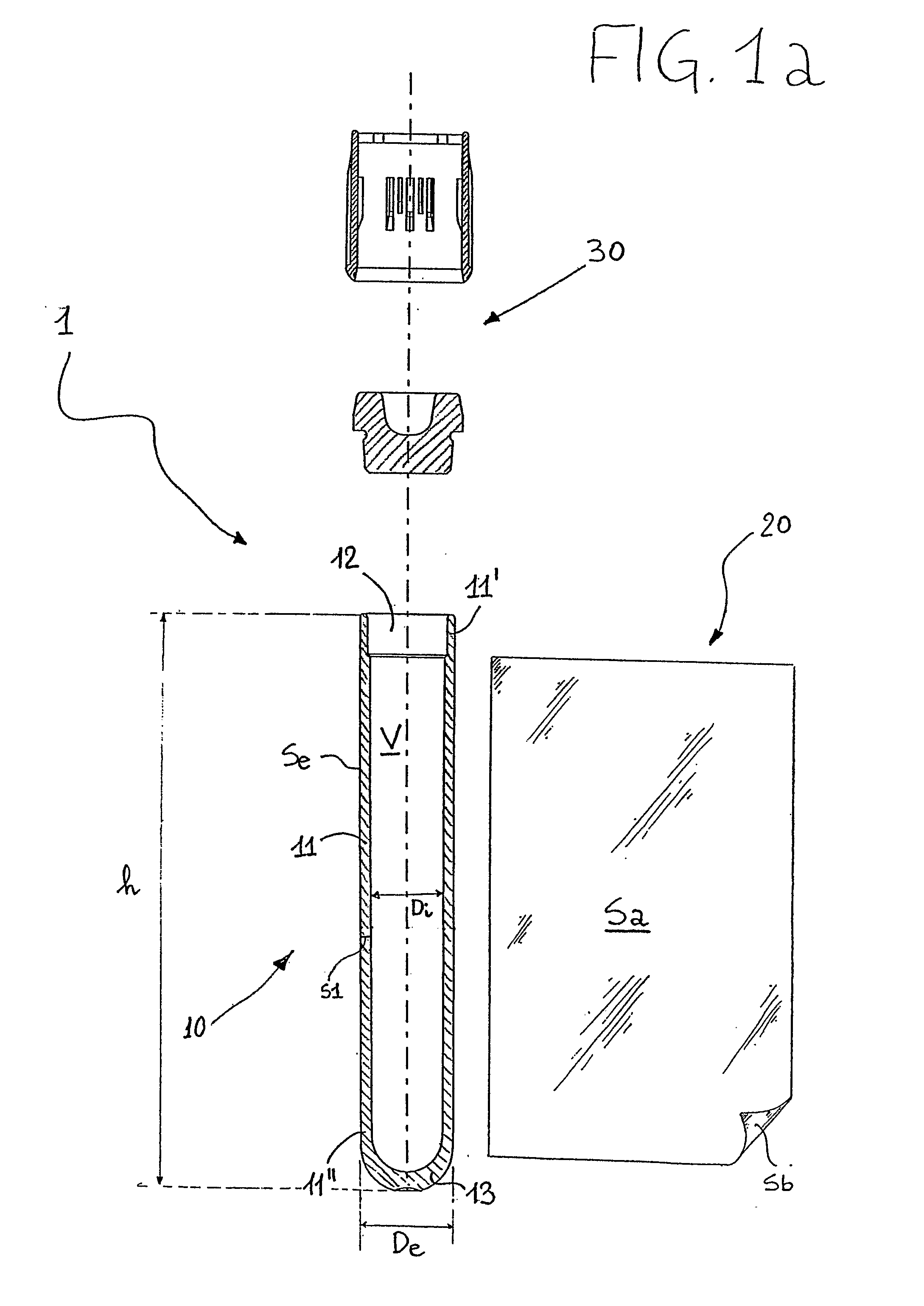 Plastic Test Tube for Taking Blood Samples