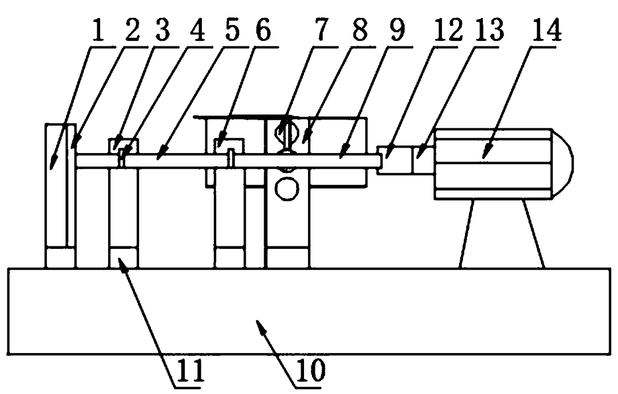 Automatic detection device for concentricity of motor shaft