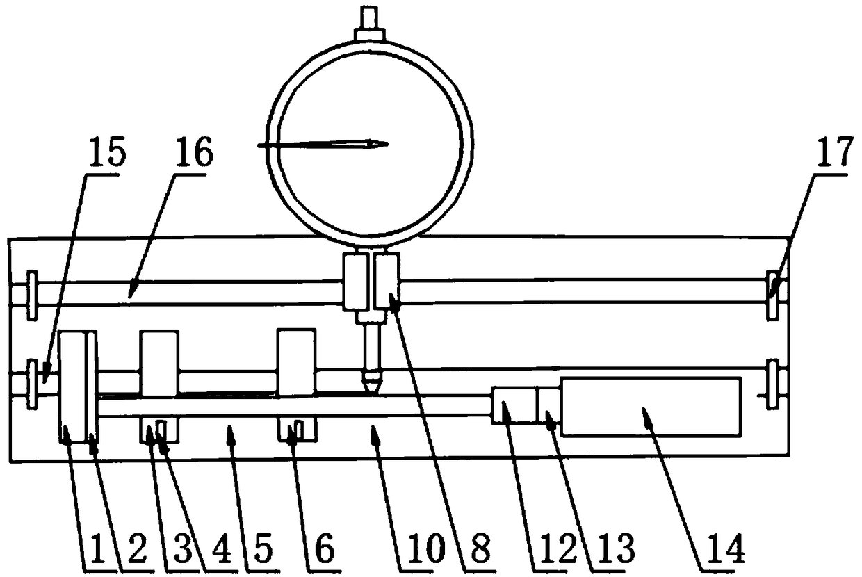 Automatic detection device for concentricity of motor shaft