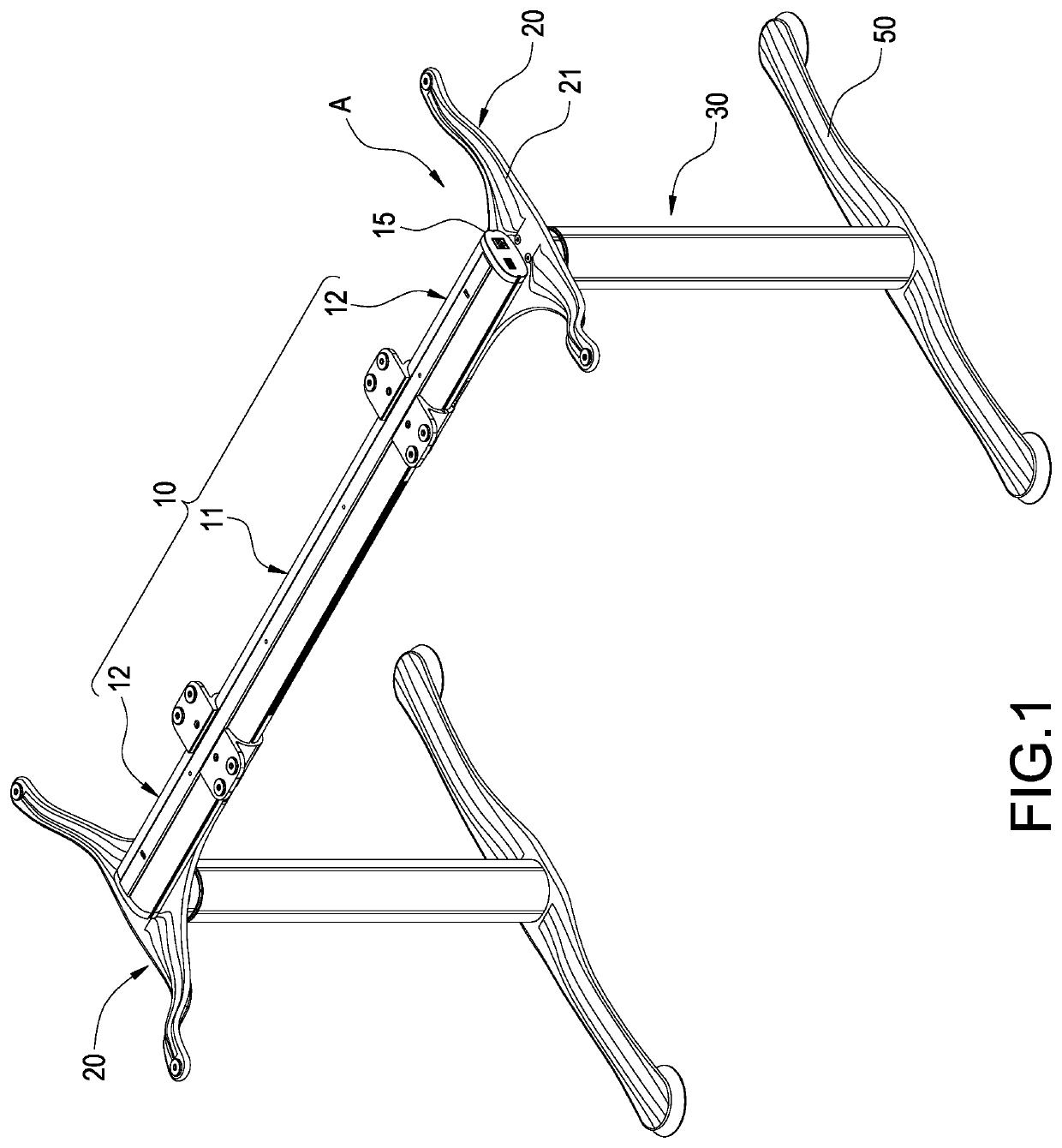 Electric table stand for simple assembly and adjustment
