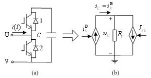 Real-time simulation modeling method for half-bridge and full-bridge modular multilevel converters