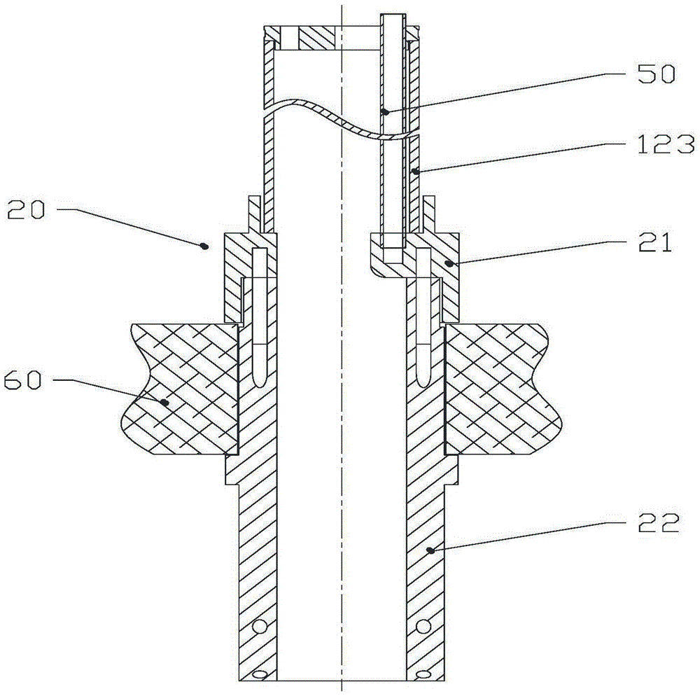 Guide device for polycrystal ingot casting furnace