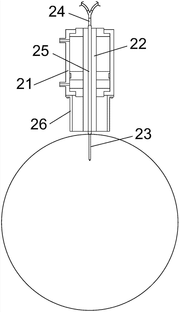 Automatic inflating device and inflating method for ball bladder