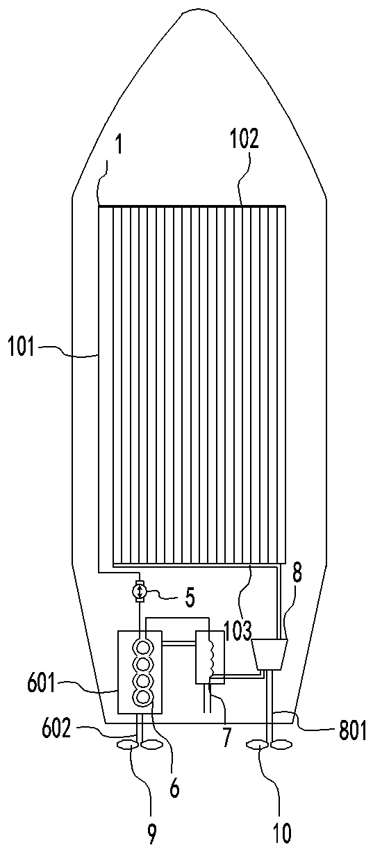 Energy conversion system based on metal microporous pipe network