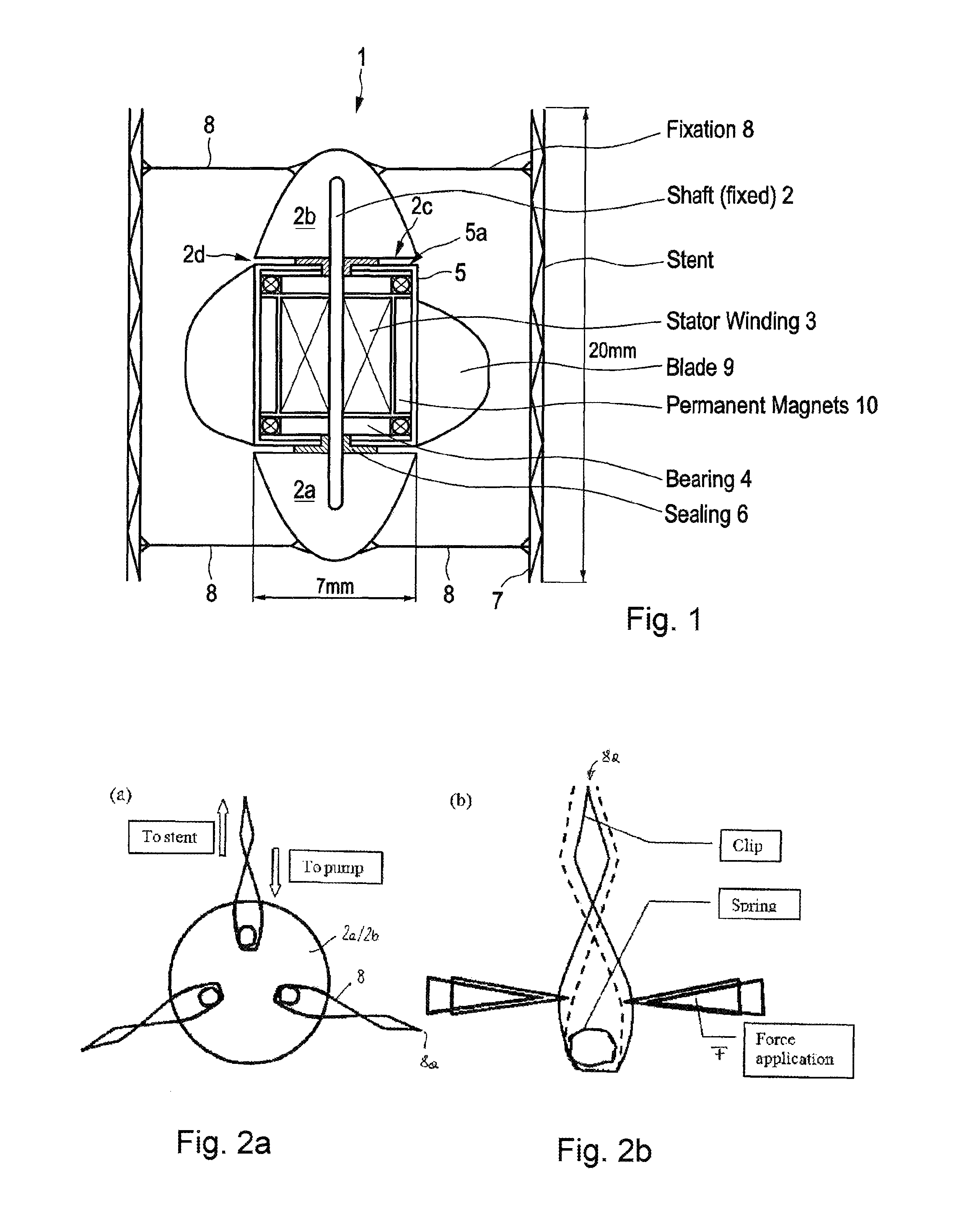 Axial-flow blood pump