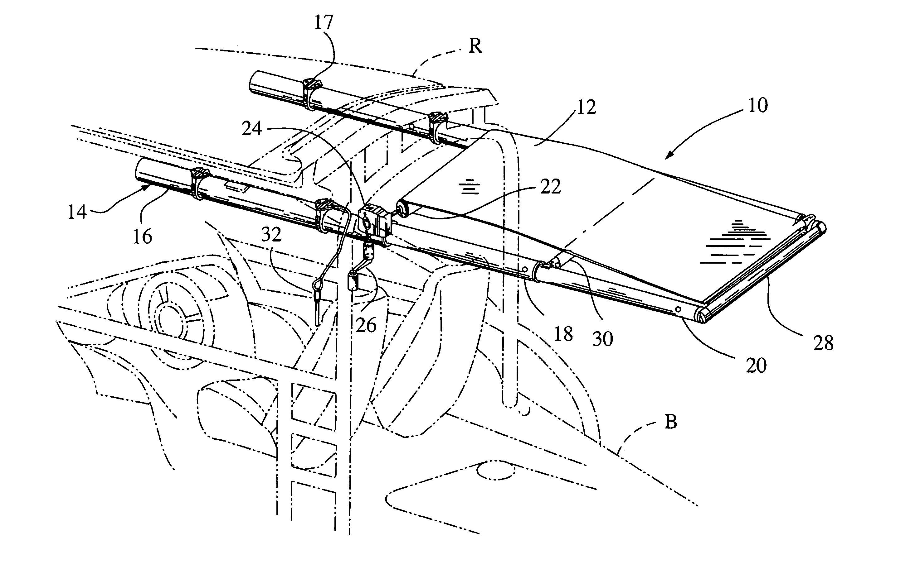 Manually-operated boat canopy system