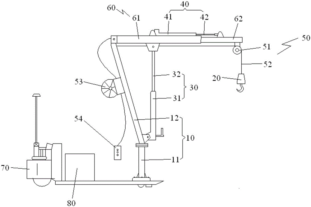 Installation device for testing motor