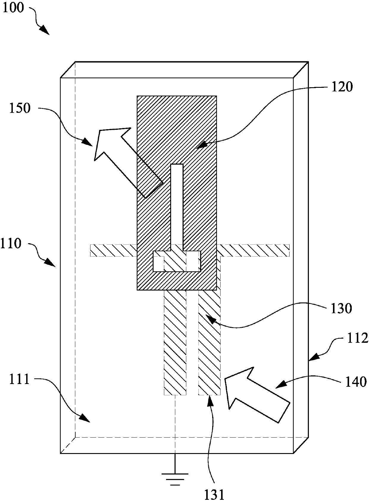 Light penetrating radiation element