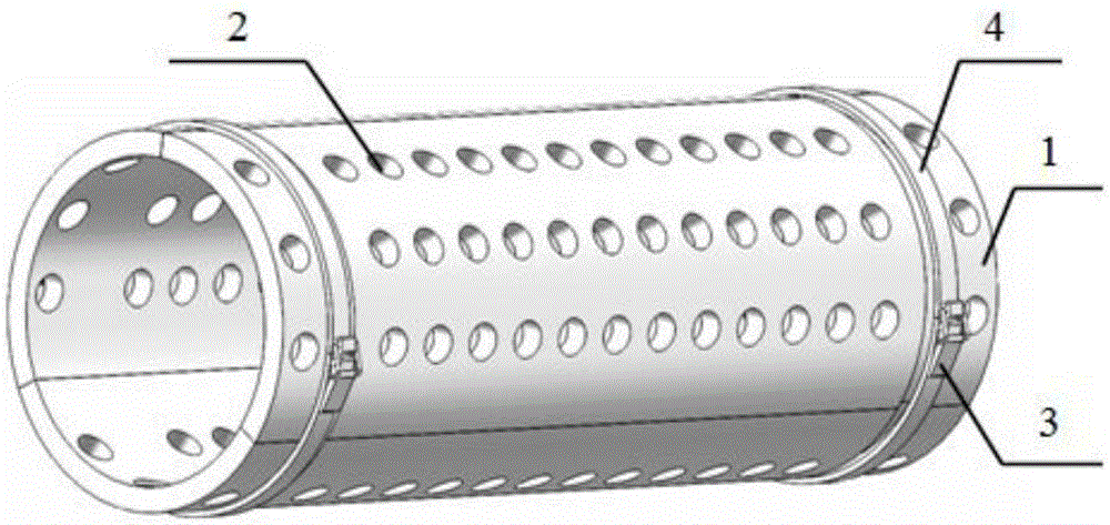 Permeable type wave dissipation pipe used for emergency type floating breakwater