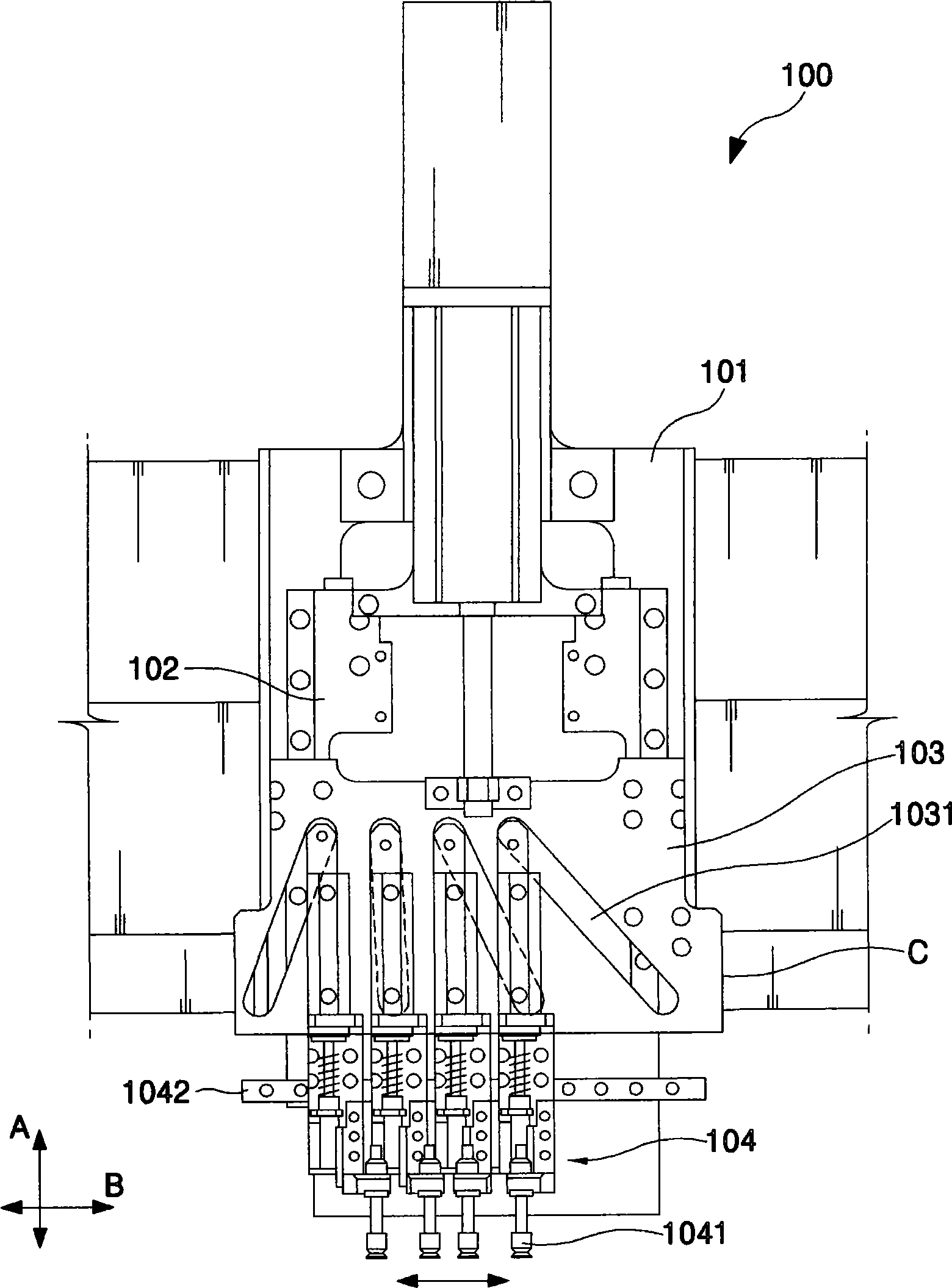 Apparatus for transferring packaged chips, test handler and method for manufacturing packaged chips